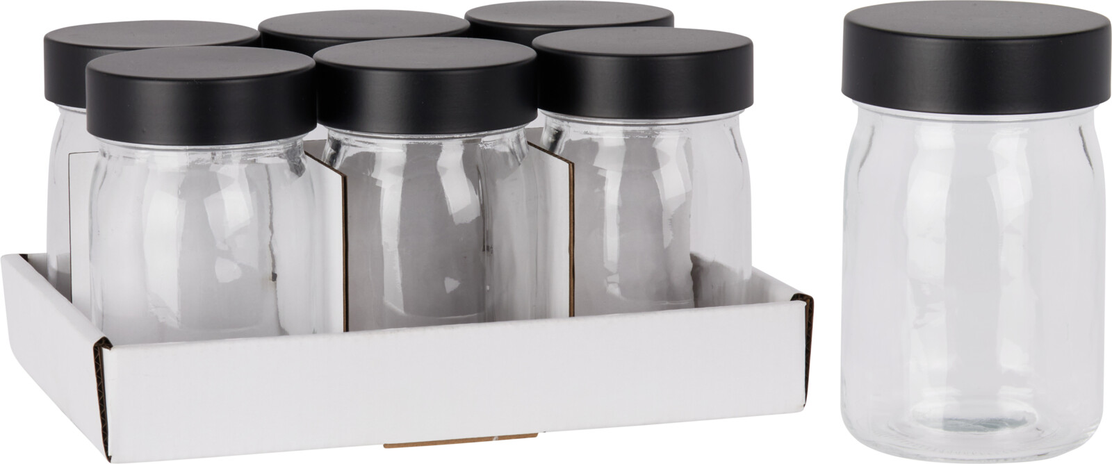 STORAGE JAR GLASS 250ML
