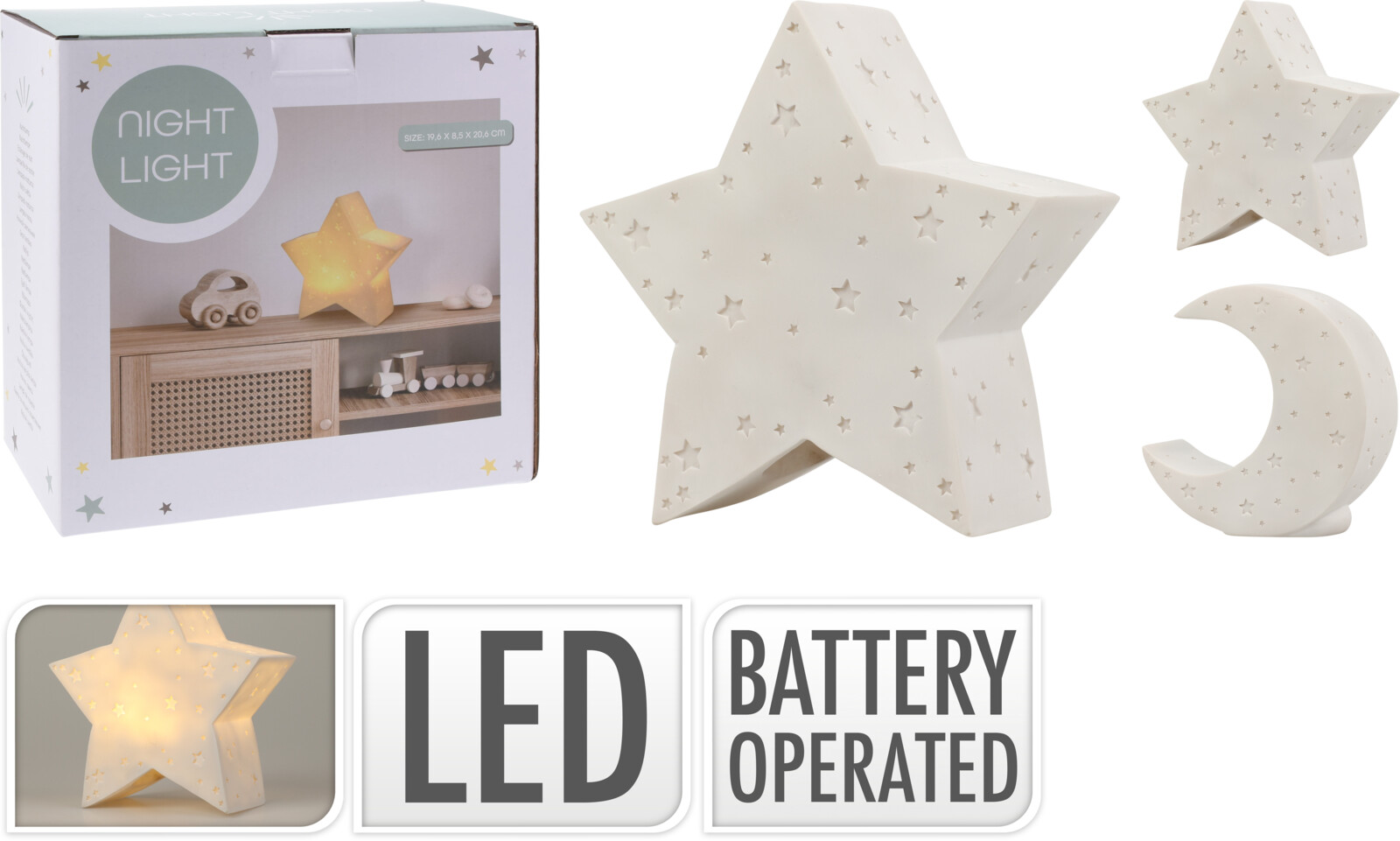 NIGHT LIGHT 2 ASSORTED DESIGN