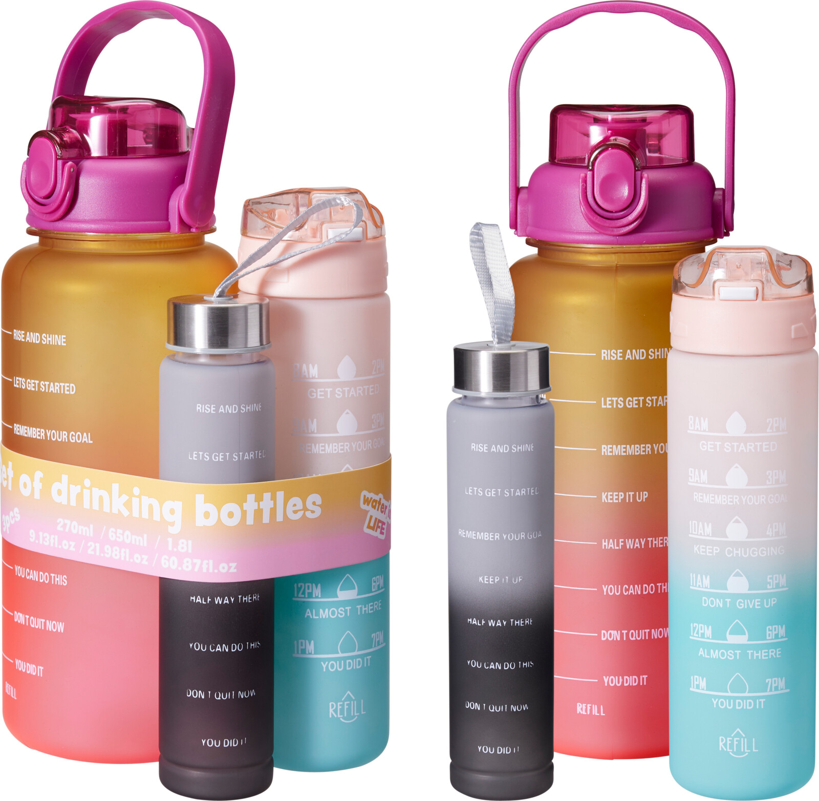 SPORTS BOTTLE AS SET OF 3