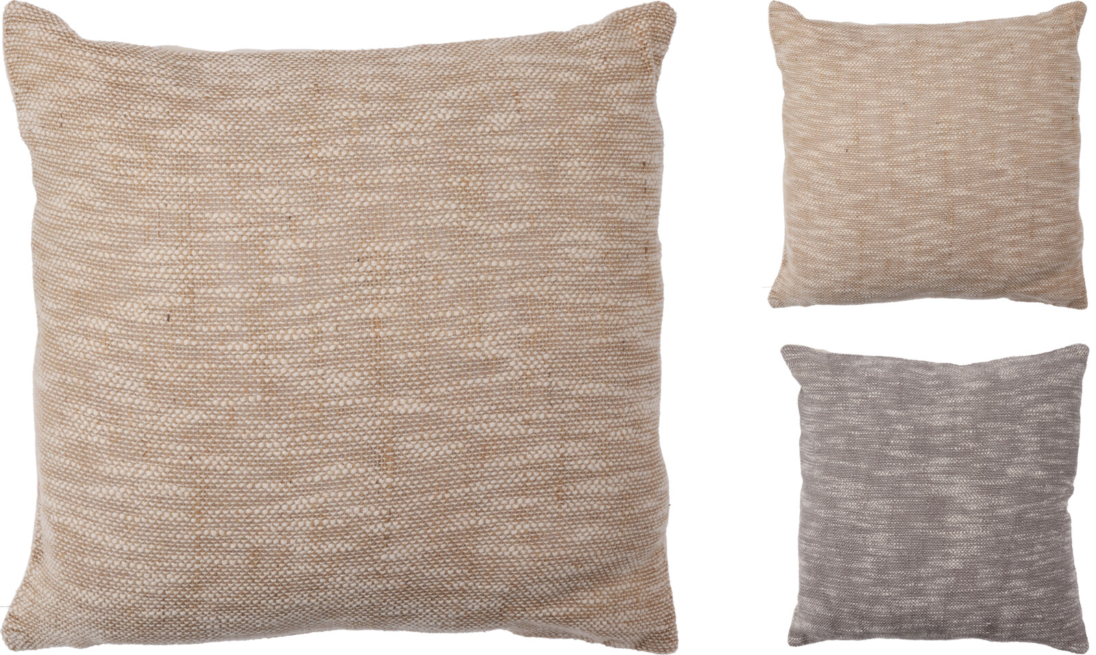 CUSHION W ZIPPER 45X45CM 2ASS