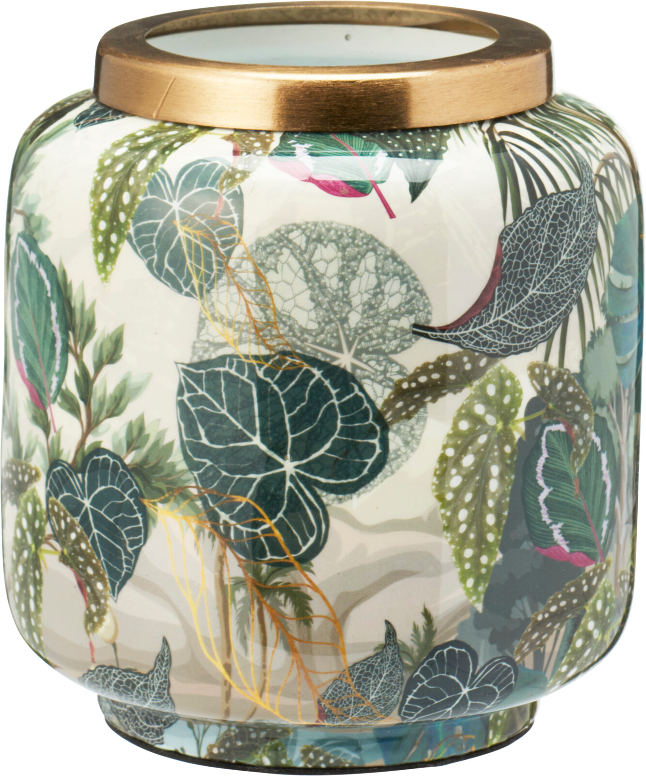 FLOWER VASE JUNGLE PRINT 155MM