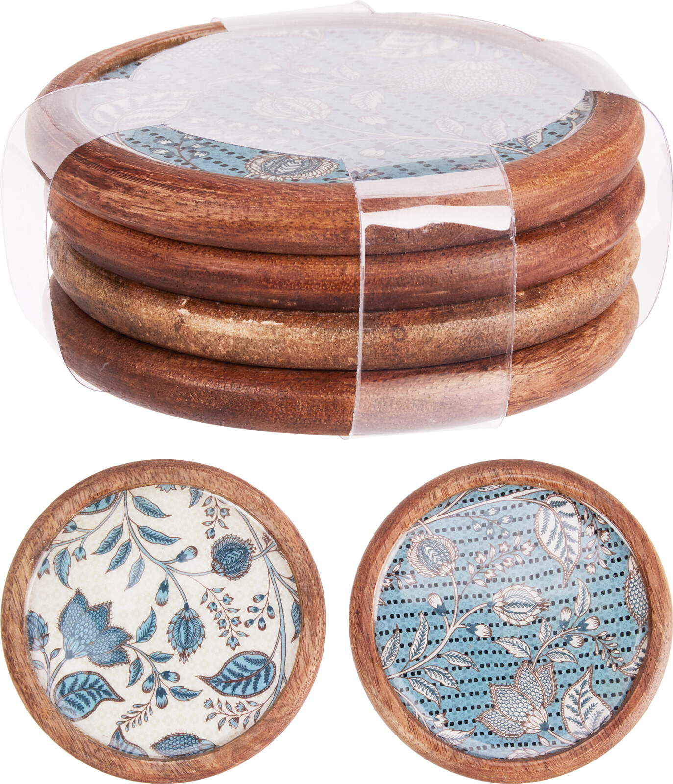 COASTER SET 10X10X1CM 2ASS