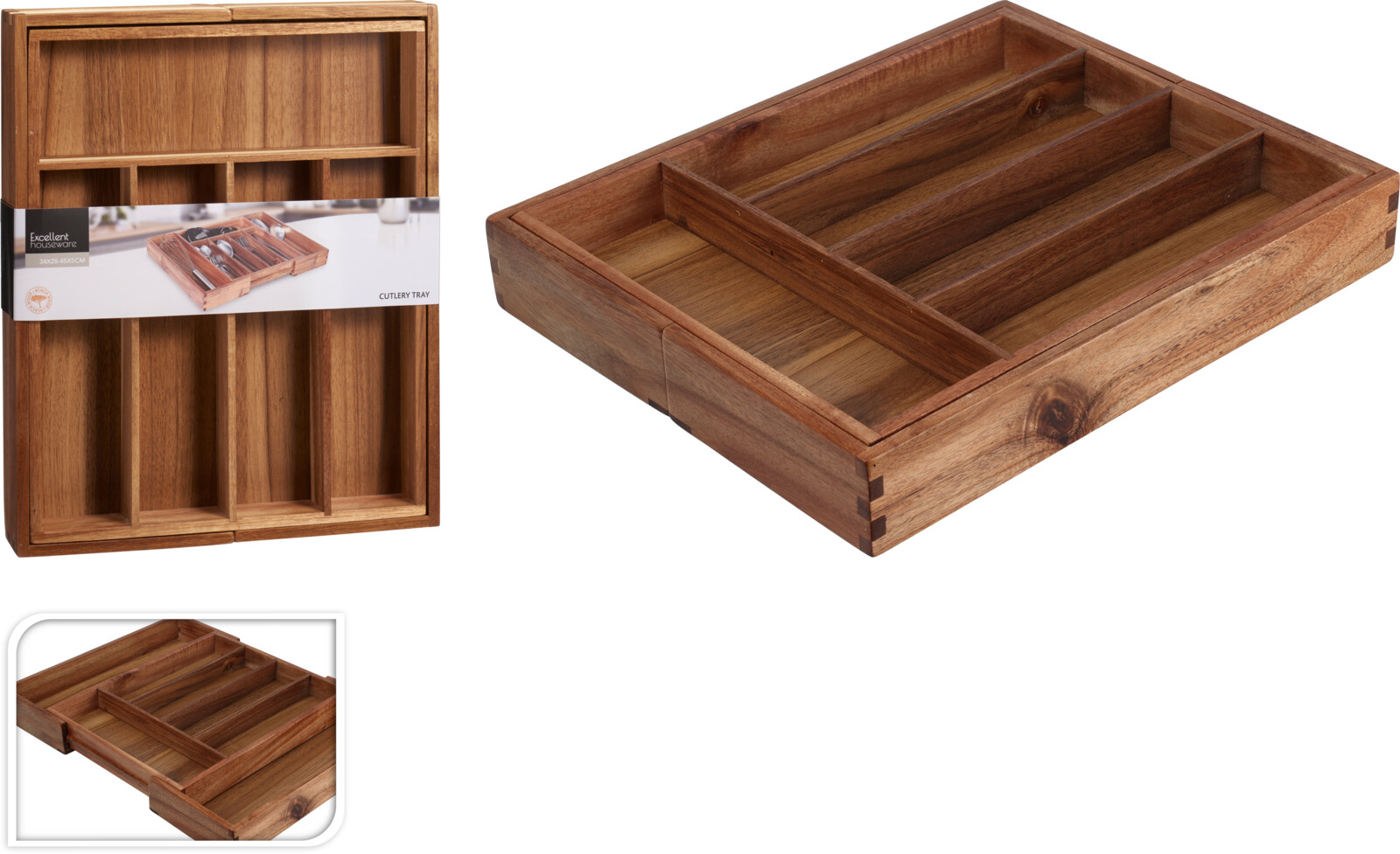 CUTLERY TRAY ACACIA