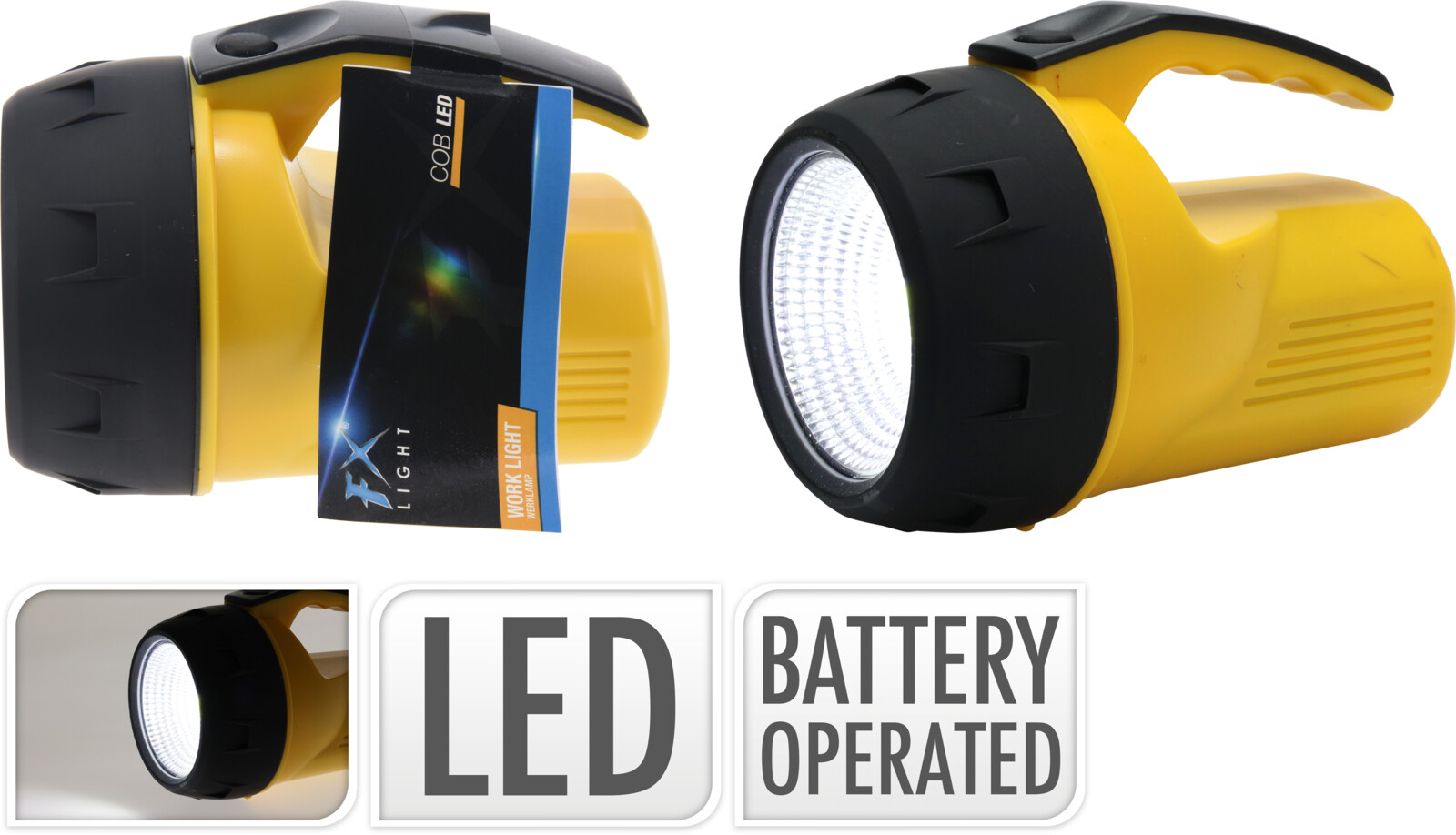 WORKING LIGHT COB 143MM YELLOW