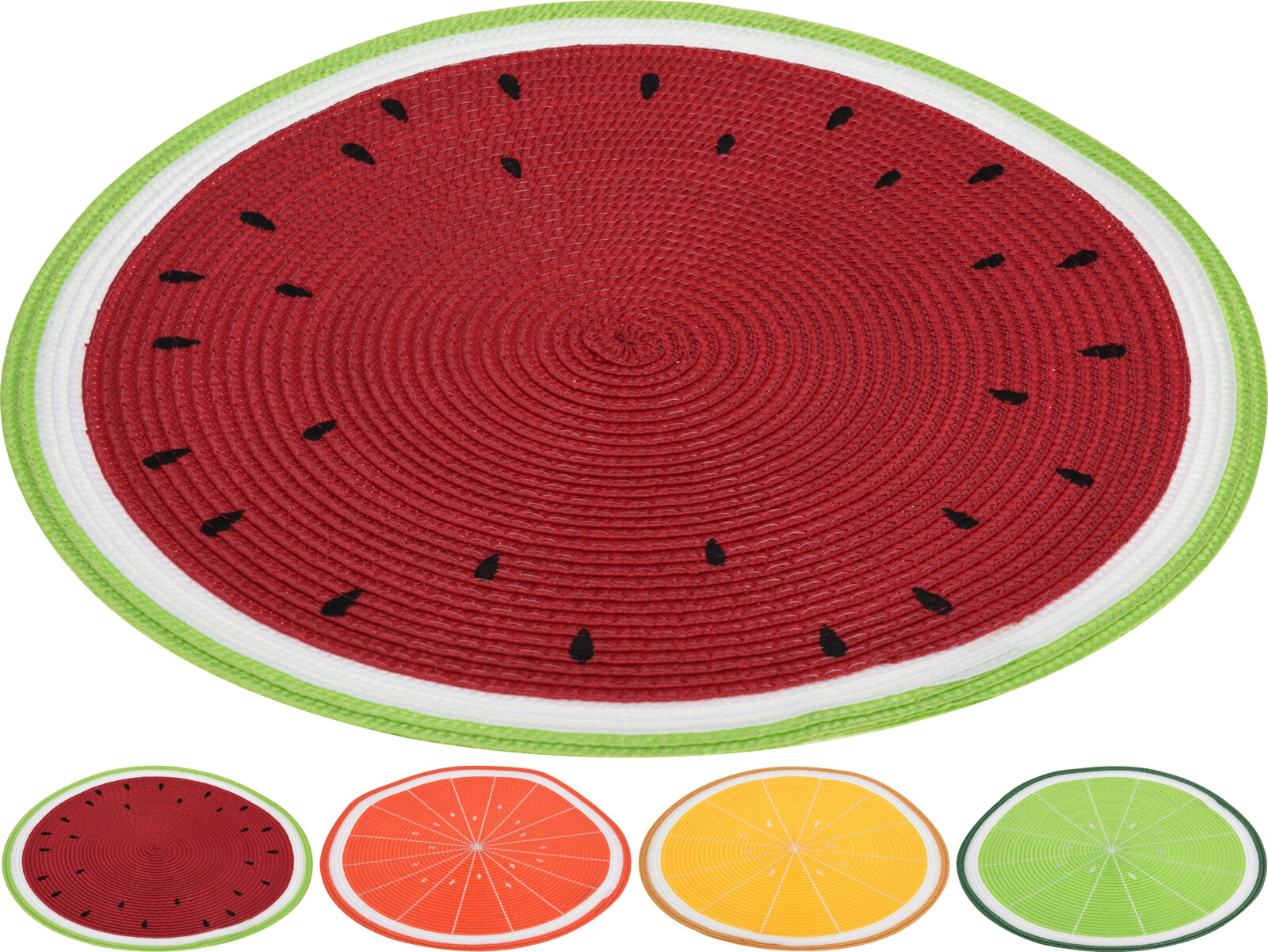 PLACEMAT DIA 38CM 4ASS FRUIT