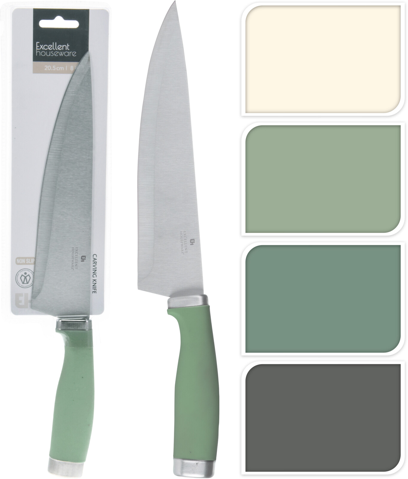 CHEF KNIFE 205MM 4ASS CLR