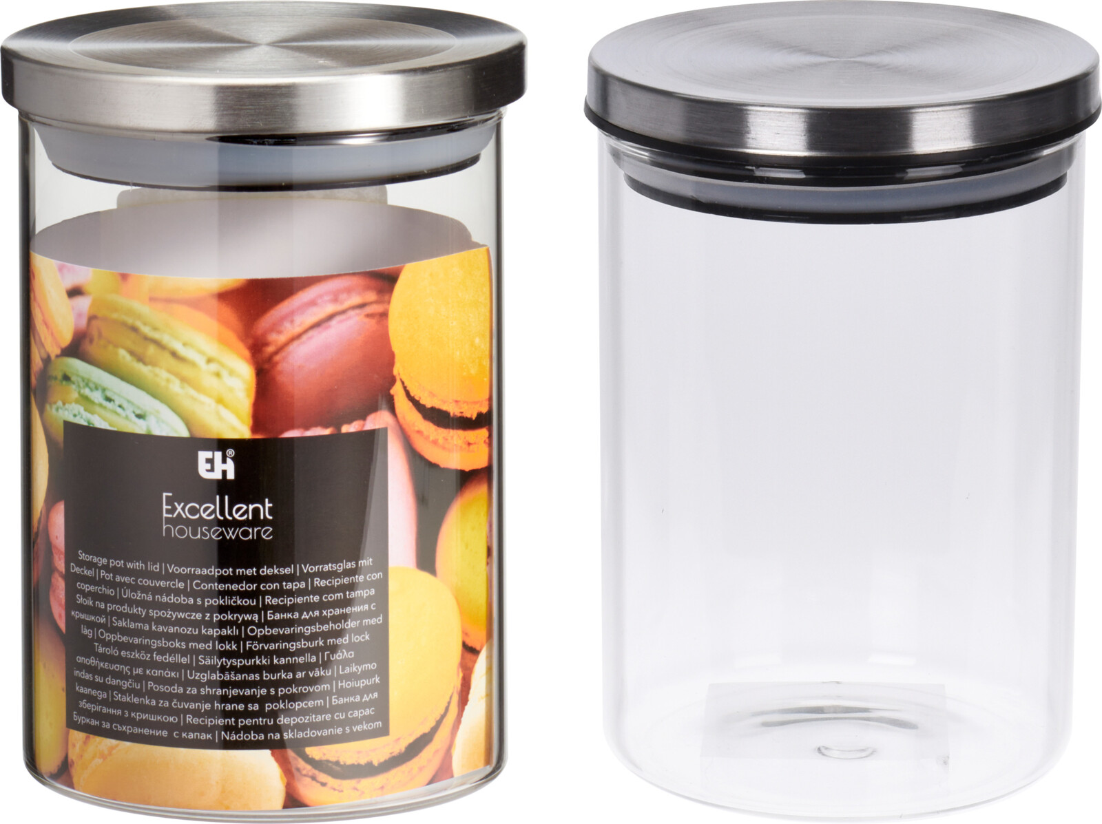 STORAGE JAR GLASS WITH LID