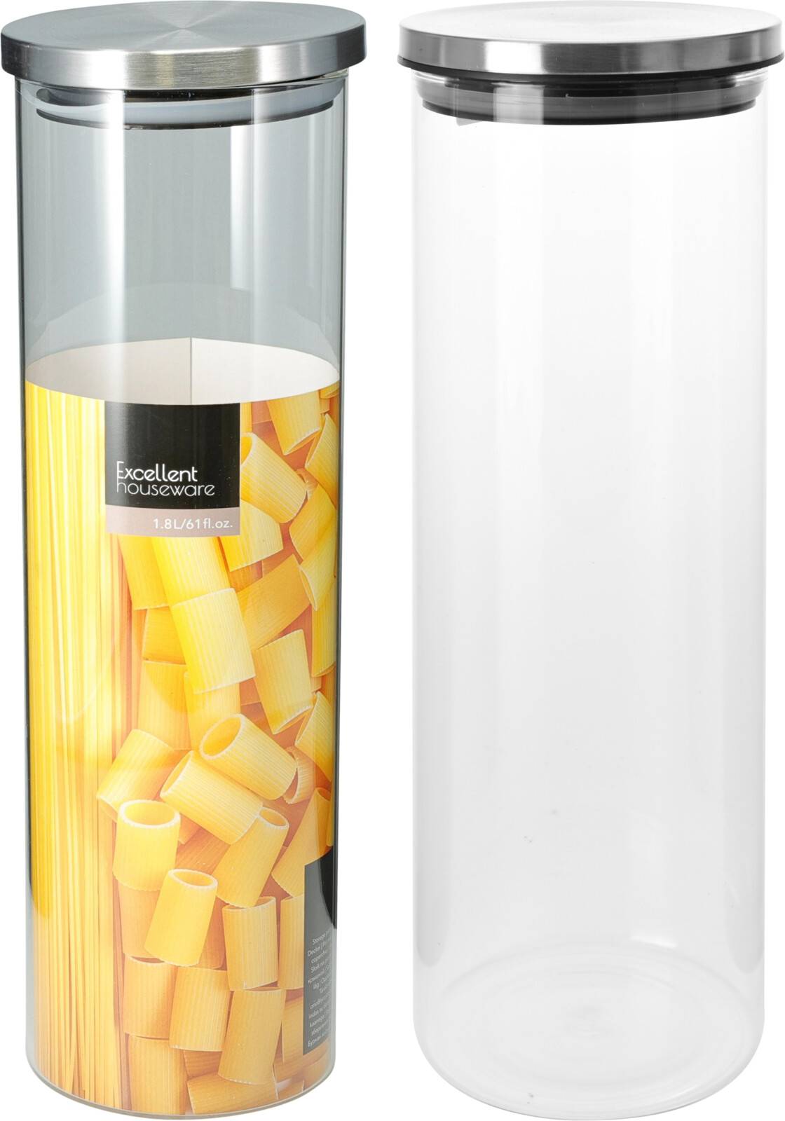 STORAGE JAR GLASS 1800ML