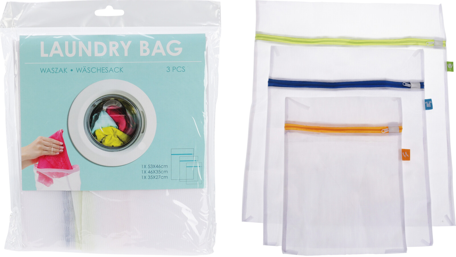 WASHING BAGS SET OF 3PCS