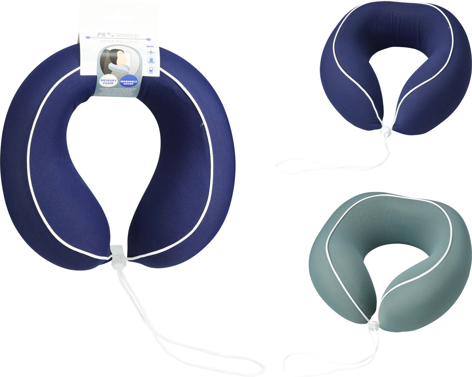 NECK PILLOW ROUND MEMORY FOAM