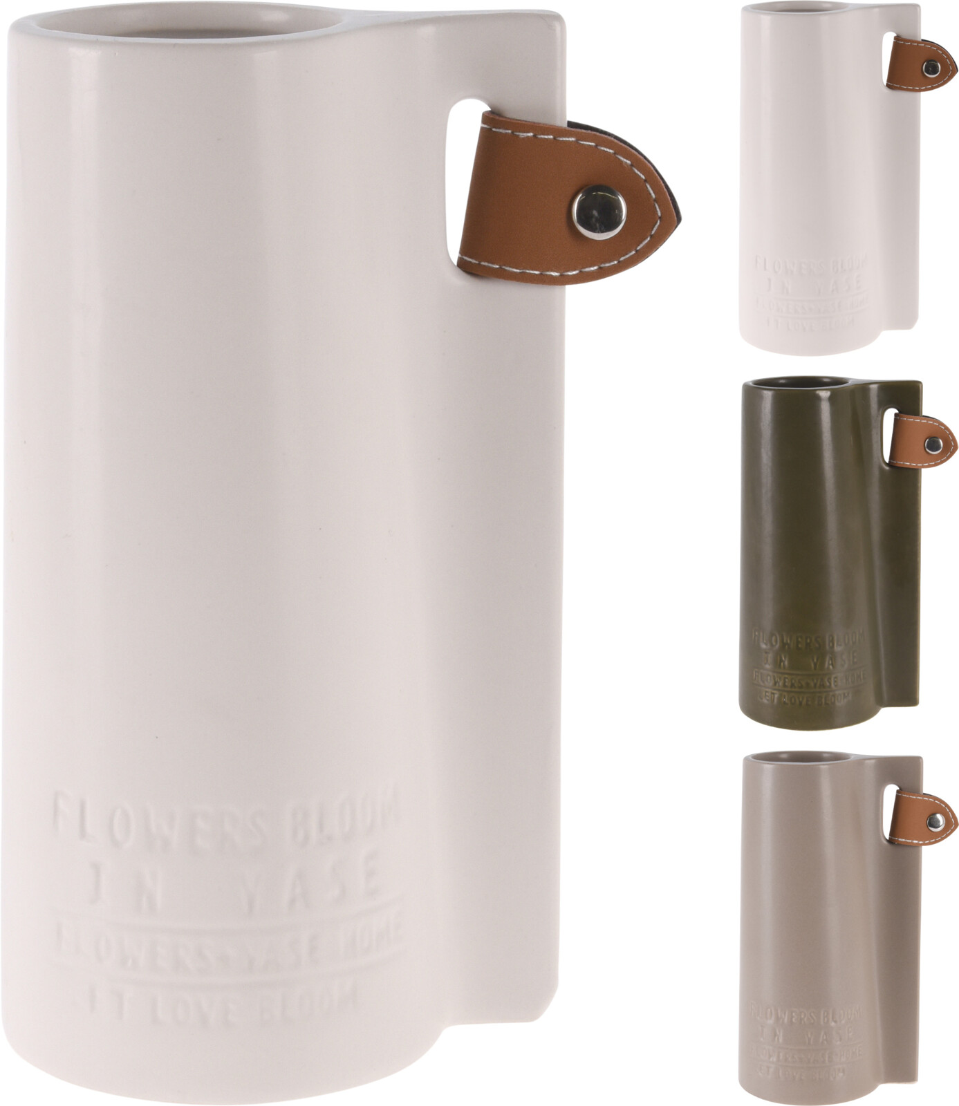 VASE DOLOMITE 10X8X18CM 3ASS