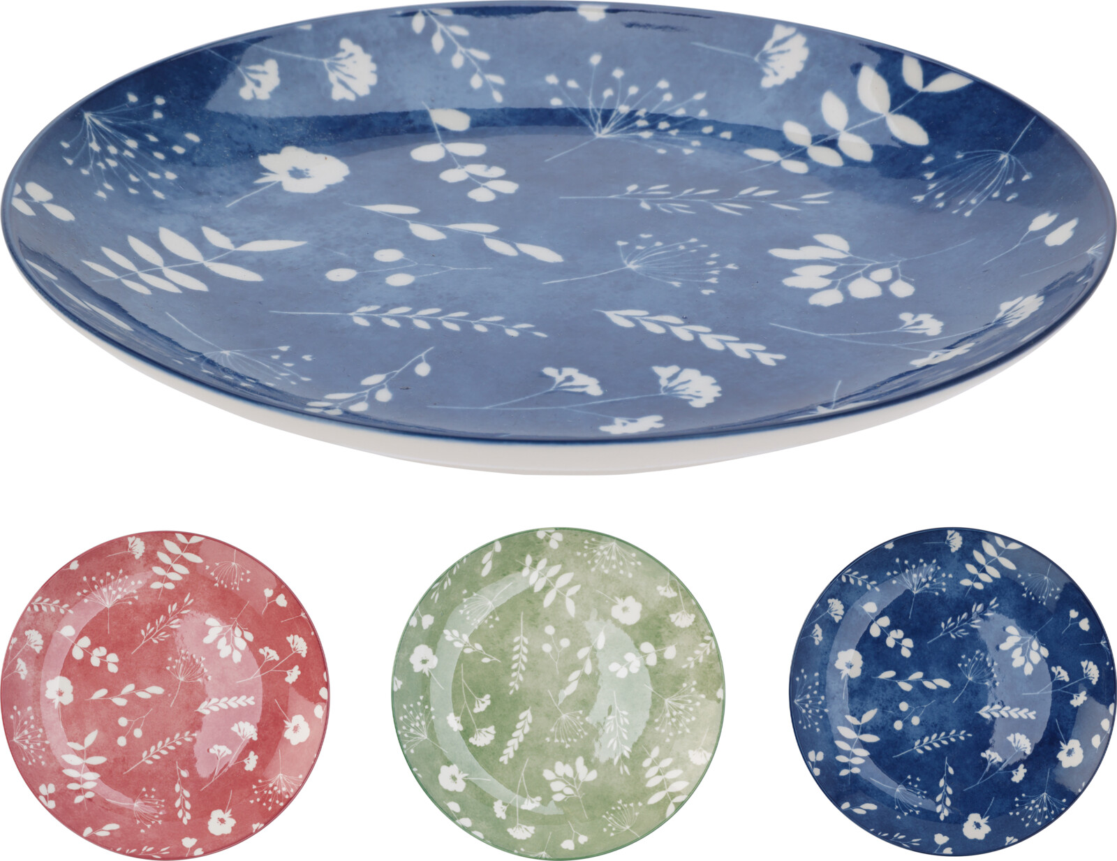PLATE DIA 19CM PORCELAIN 3ASS
