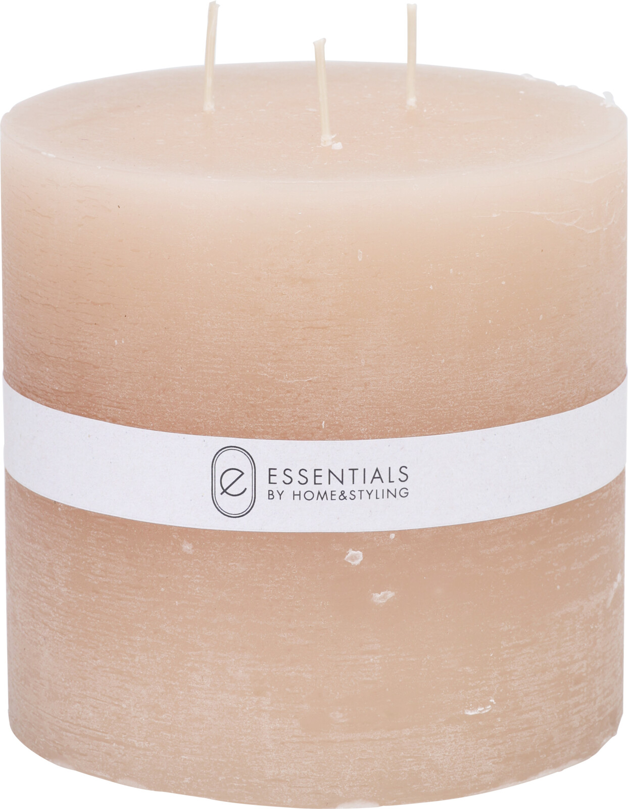 CANDLE PILLAR 14X14 CM BEIGE