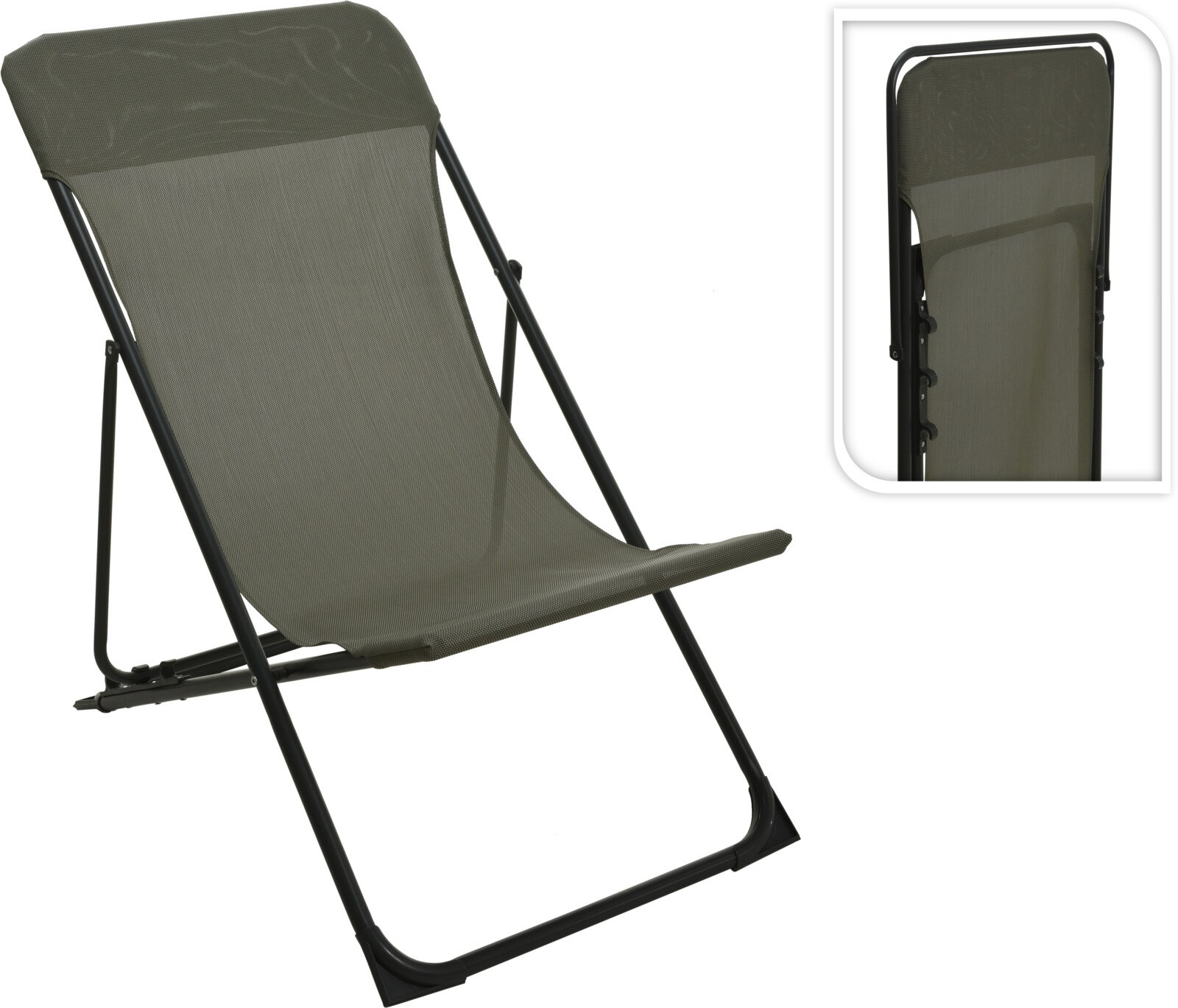 BEACH FOLDING CHAIR GREEN CLR