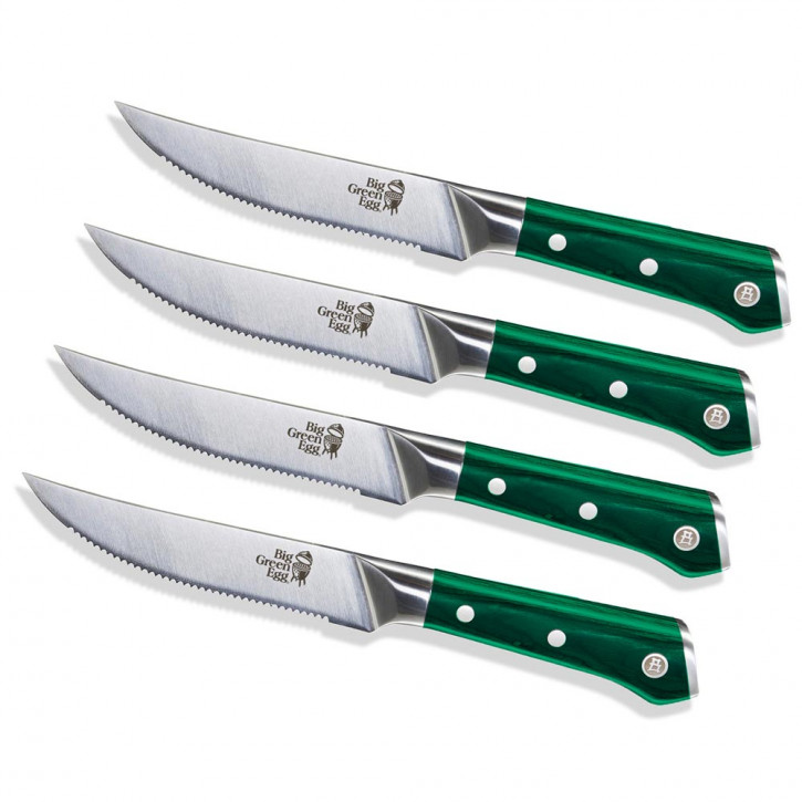 Big Green Egg 4-Piece Culinary Knife Set - Stainless Steel, Triple Riveted