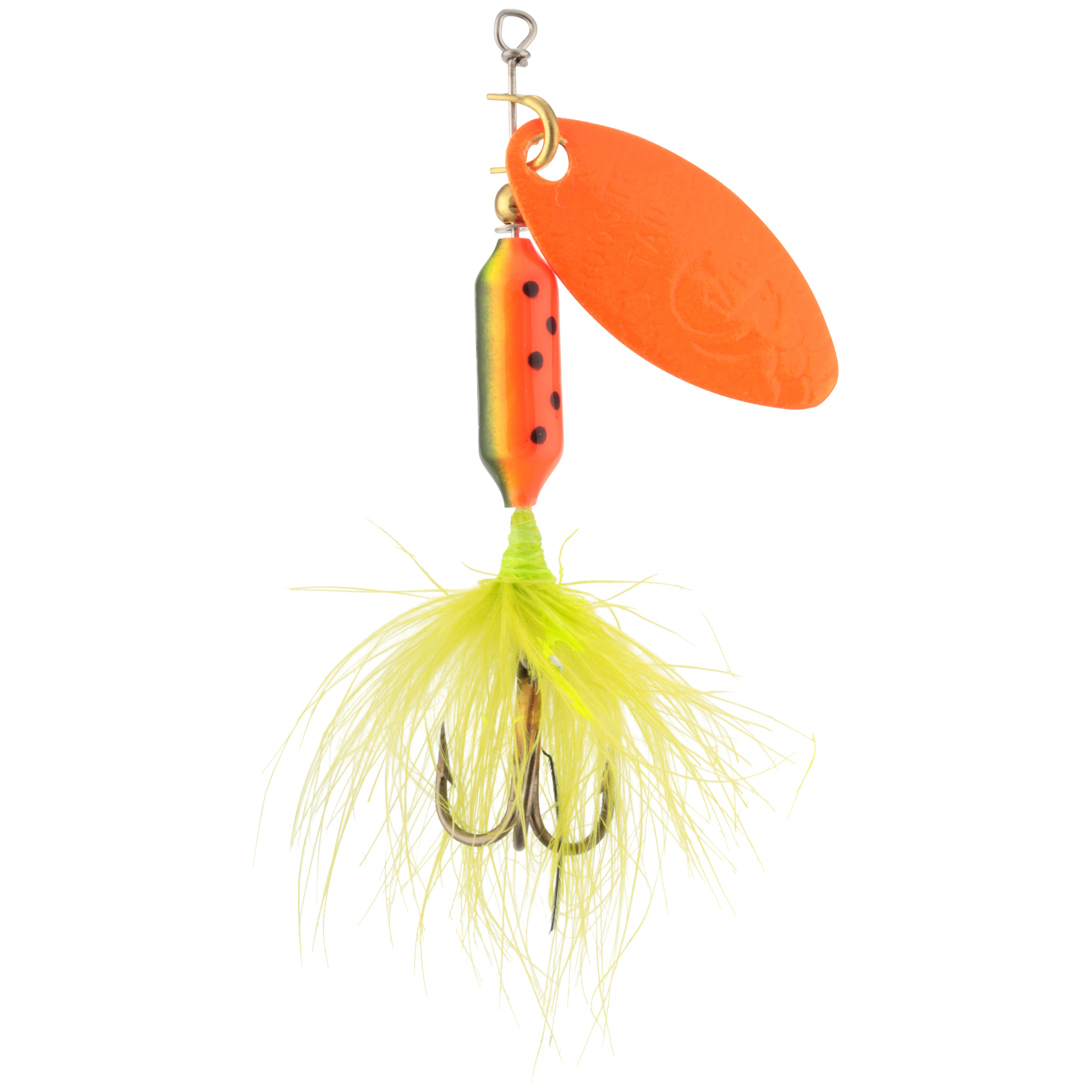 Yakima Bait Worden's Original Rooster Tail, Inline Spinnerbait Fishing  Lure, Tinsel Fire Tiger UV, 1/16 oz.