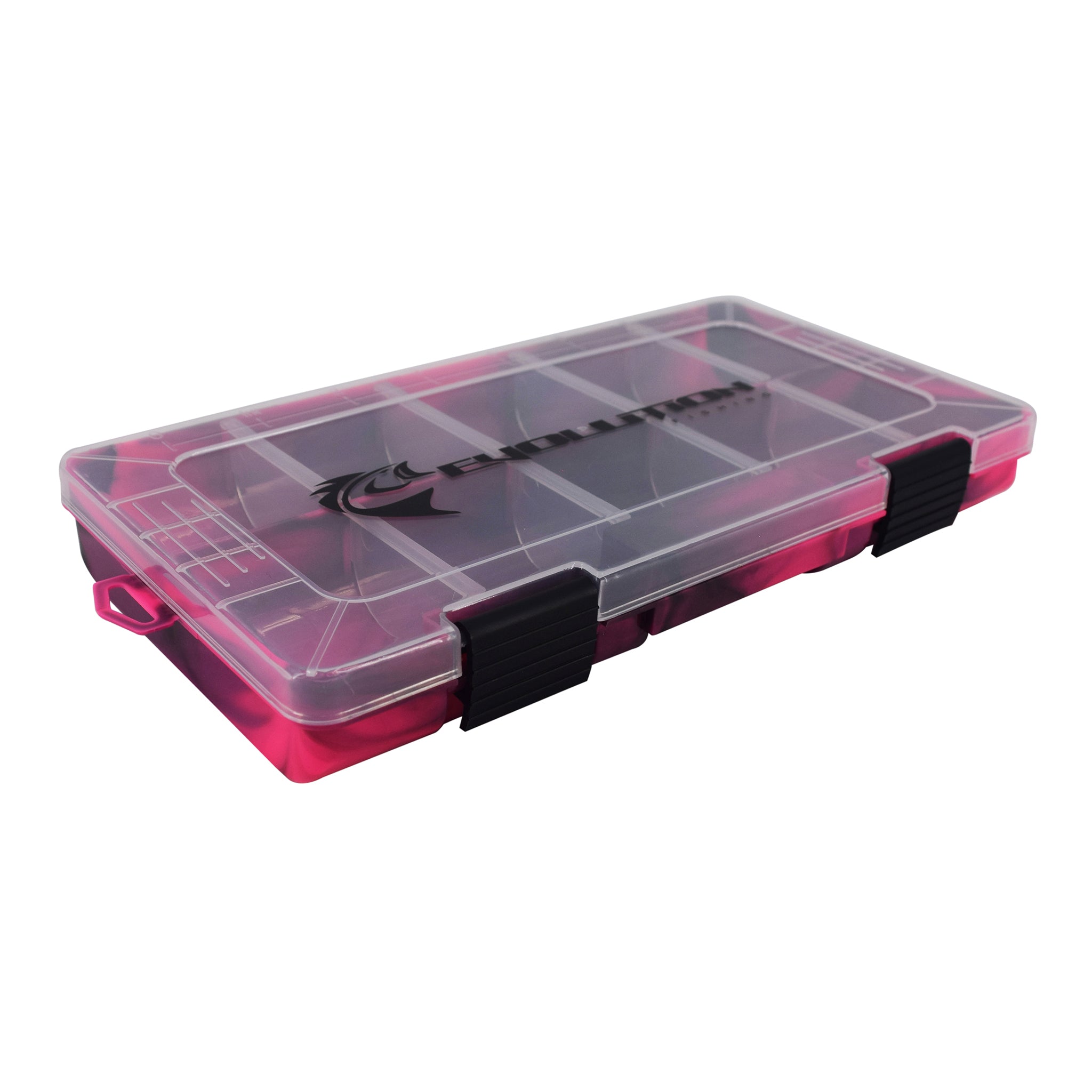 Evolution Fishing Drift Series 3500 Colored Tackle Tray, Pink