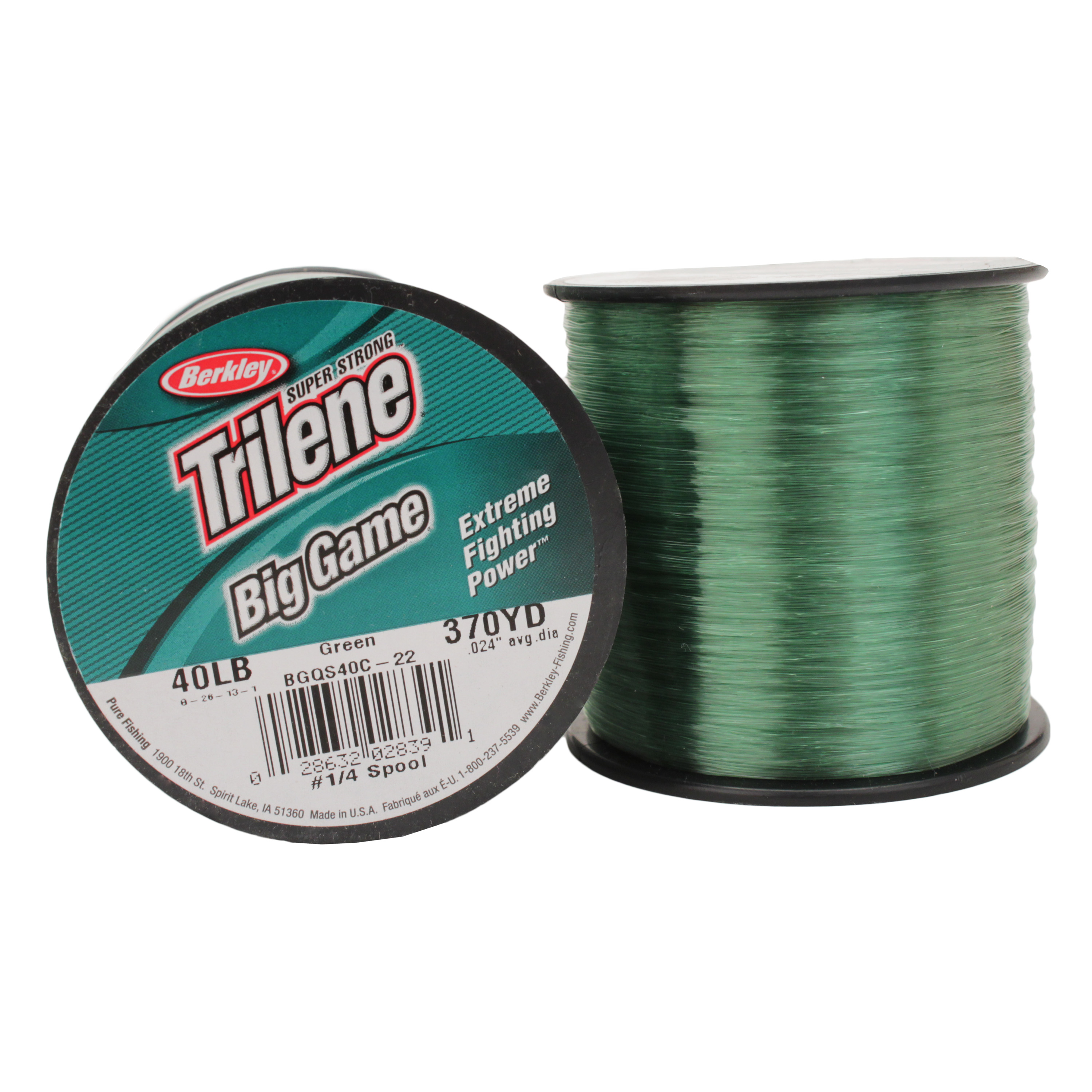 Berkley® Trilene Big Game Line, 1/4-lb. Spool, Green, 40 Lb.