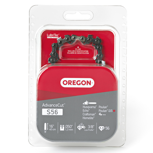 OREGON S56 ADVANCECUT CHAINSAW CHAIN FOR 16-INCH BAR – 56 DRIVE LINKS – FITS MAKITA, ECHO, HUSQVARNA, CRAFTSMAN, POULAN AND MORE