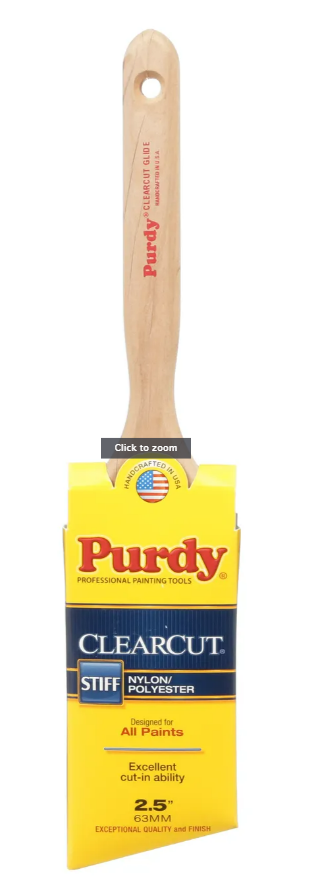 PURDY Clearcut Angular Trim Paint Brush, 2.5-In.