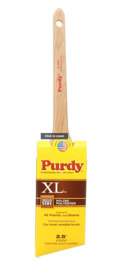 PURDY XL-Dale Angular Sash & Trim Paint Brush, 2.5-In.