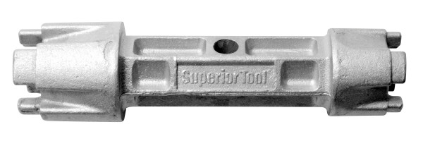 Superior Tool 06020 Tub Drain/Dumbell Wrench