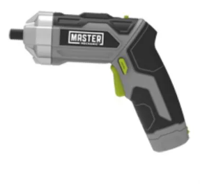 Cordless Screwdriver With Pivoting Handle, Usb Charger And 2 Hex