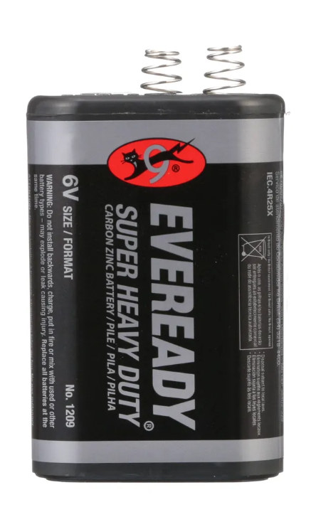 Eveready 6V Heavy Duty Lantern Battery 1209