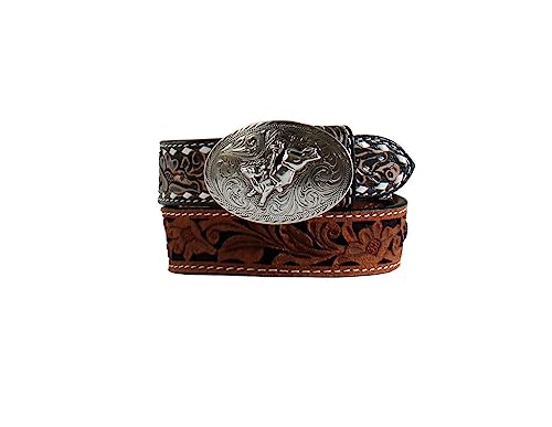 3D Boy's Tooled Cowboy Prayer Belt