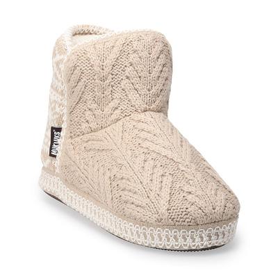 MUK LUKS Women's Leigh Slippers, Beige, Medium