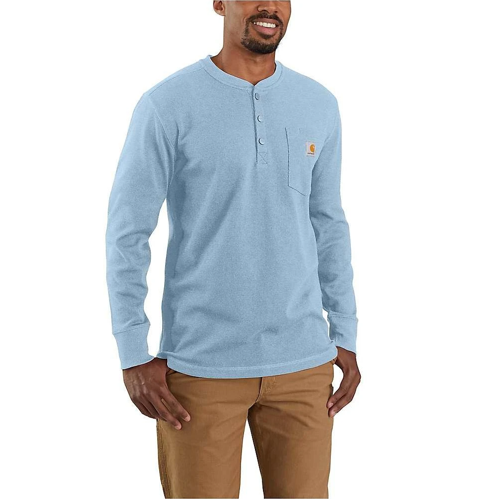 Long Sleeve Relaxed Fit Thermal Shirt - Grey