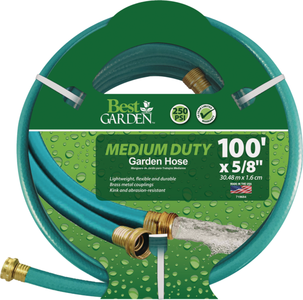 Best Garden Medium-Duty Vinyl Garden Hose