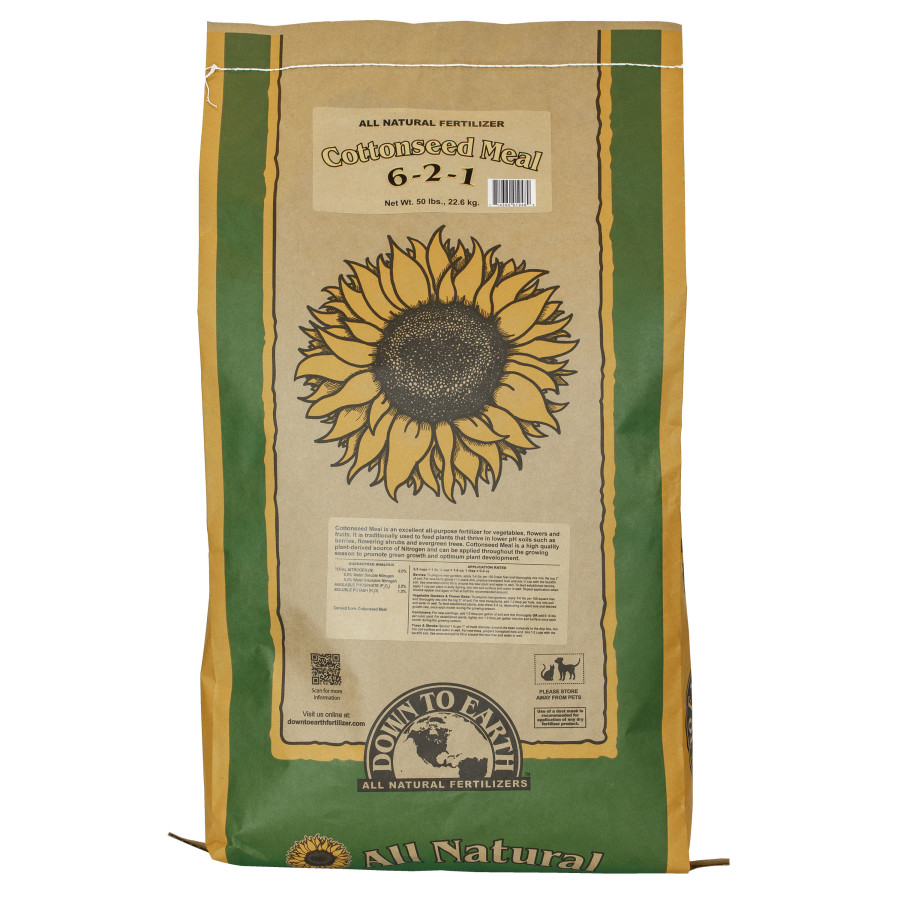 Cottonseed Meal Natural Fertilizer 6-2-1 50 lb