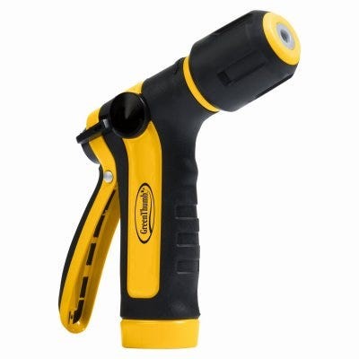 Hose Nozzle Heavy-Duty 2-Pattern with Rear Trigger Metal