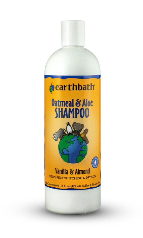 Oatmeal & Aloe Shampoo Vanilla & Almond for Dogs & Cats 16 oz