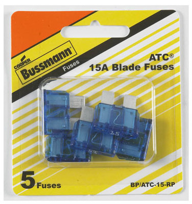 Automotive Blade Fuses Blue 15A 5 Pack