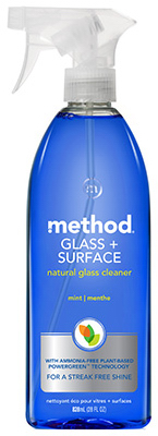 Naturally-Derived Glass/Surface Cleaner, Mint, 28-oz.