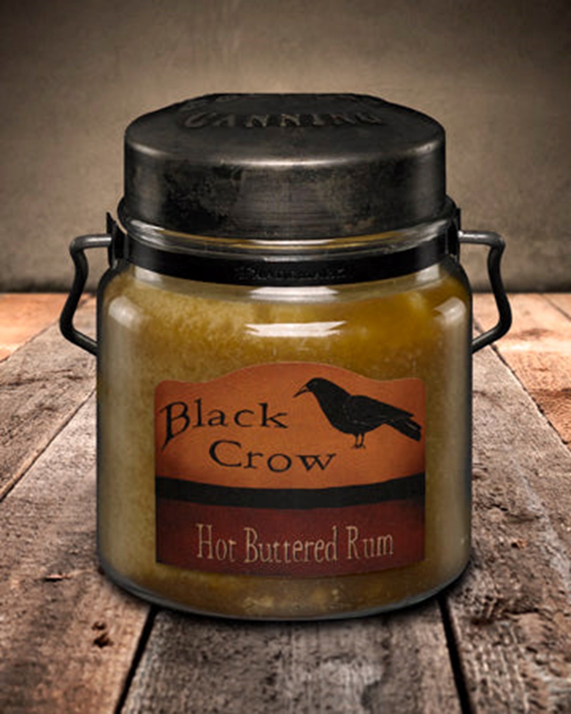 Classic Jar Candle Black Crow Hot Buttered Rum 16 oz