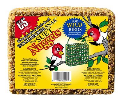 Woodpecker Snak with Peanut Suet Nuggets 2.4 lb