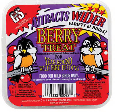 Berry Treat Suet Wild Bird Feed 11.75 oz