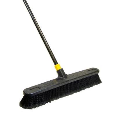 Bulldozer Push Broom Black 24"