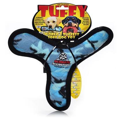 Ultimate Boomerang Dog Toy Camo Blue Medium