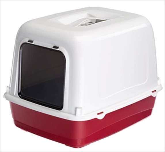 Litter Box Ariel Hooded Red