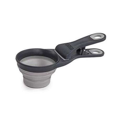 Klipscoop Colapsable Pet Travel Bowl Grey 1/2 Cup