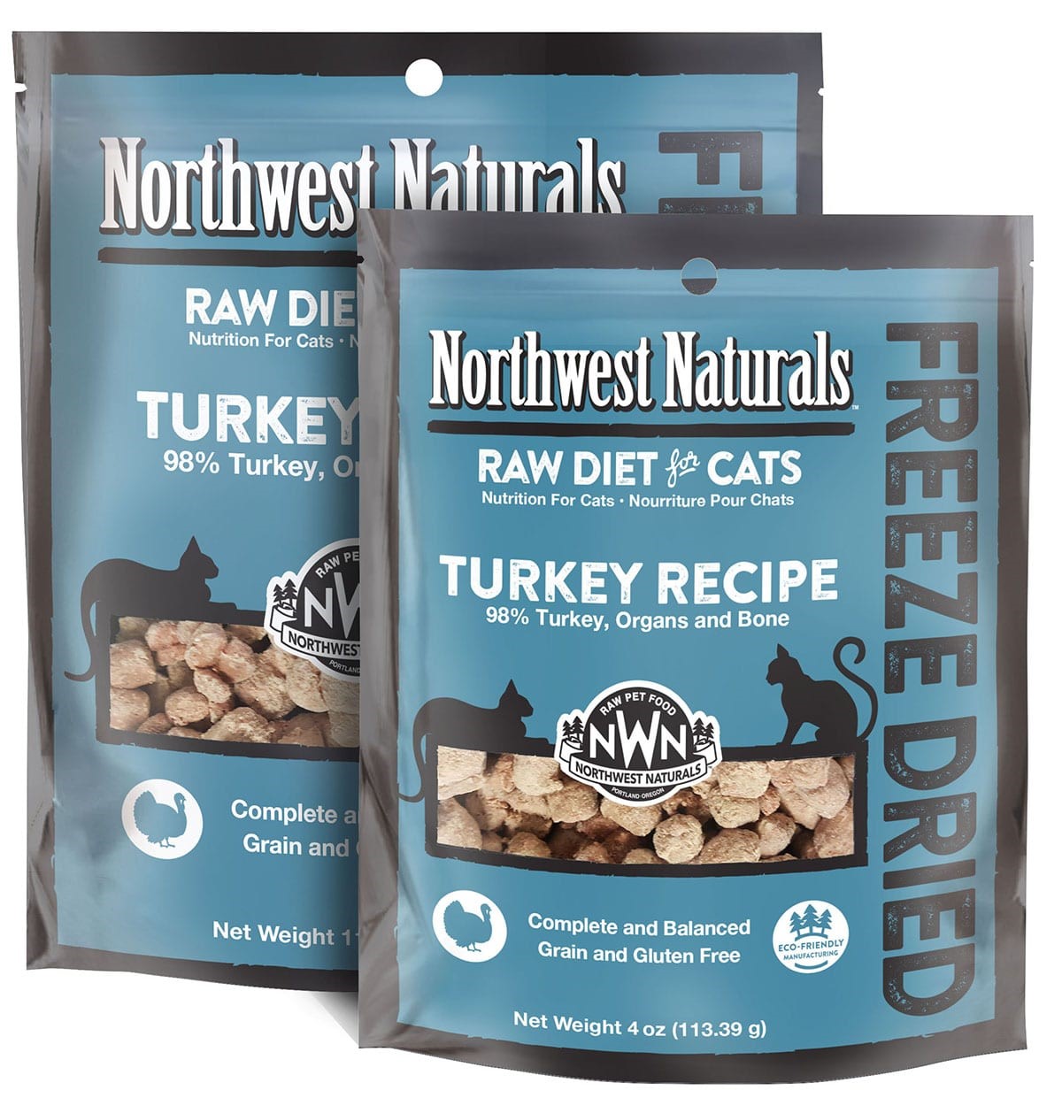 Turkey Recipe Freeze-Dried Raw Diet for Cats 11 oz