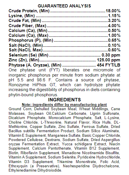 Nature’s Match Starter-Grower Swine Feed 50 lb