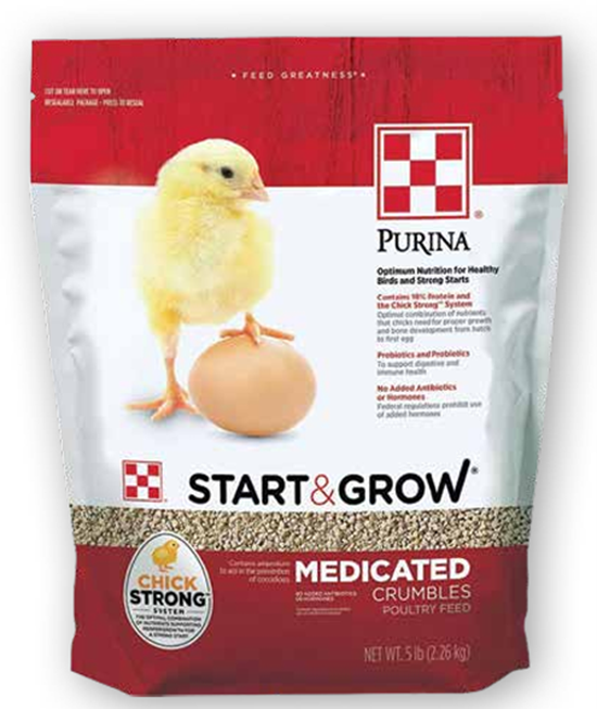 Start & Grow Medicated Chicken Feed 5 lb