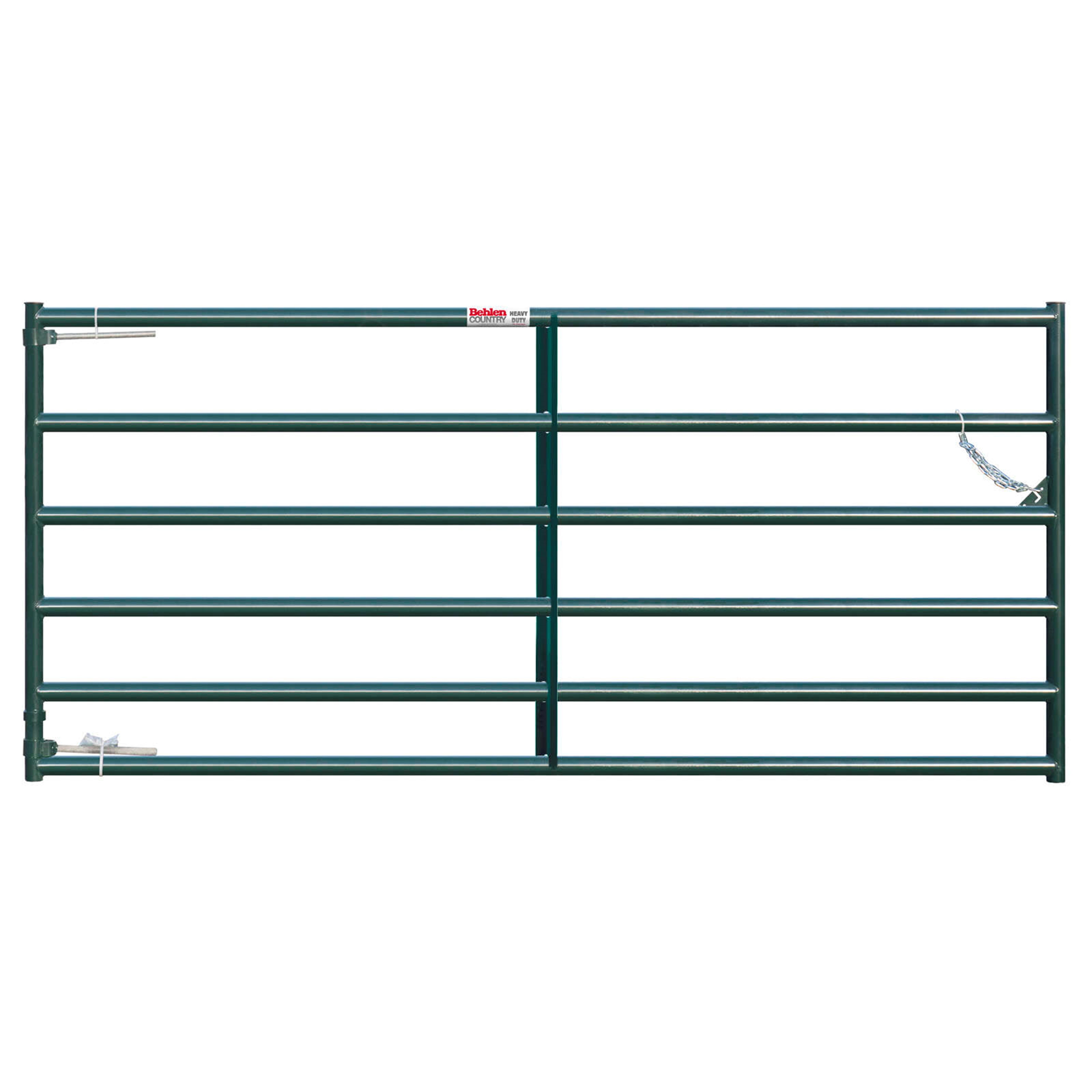 AgStar Max Collared Hinge Gate 2"Tube 6-Rail Green 50" x 8'