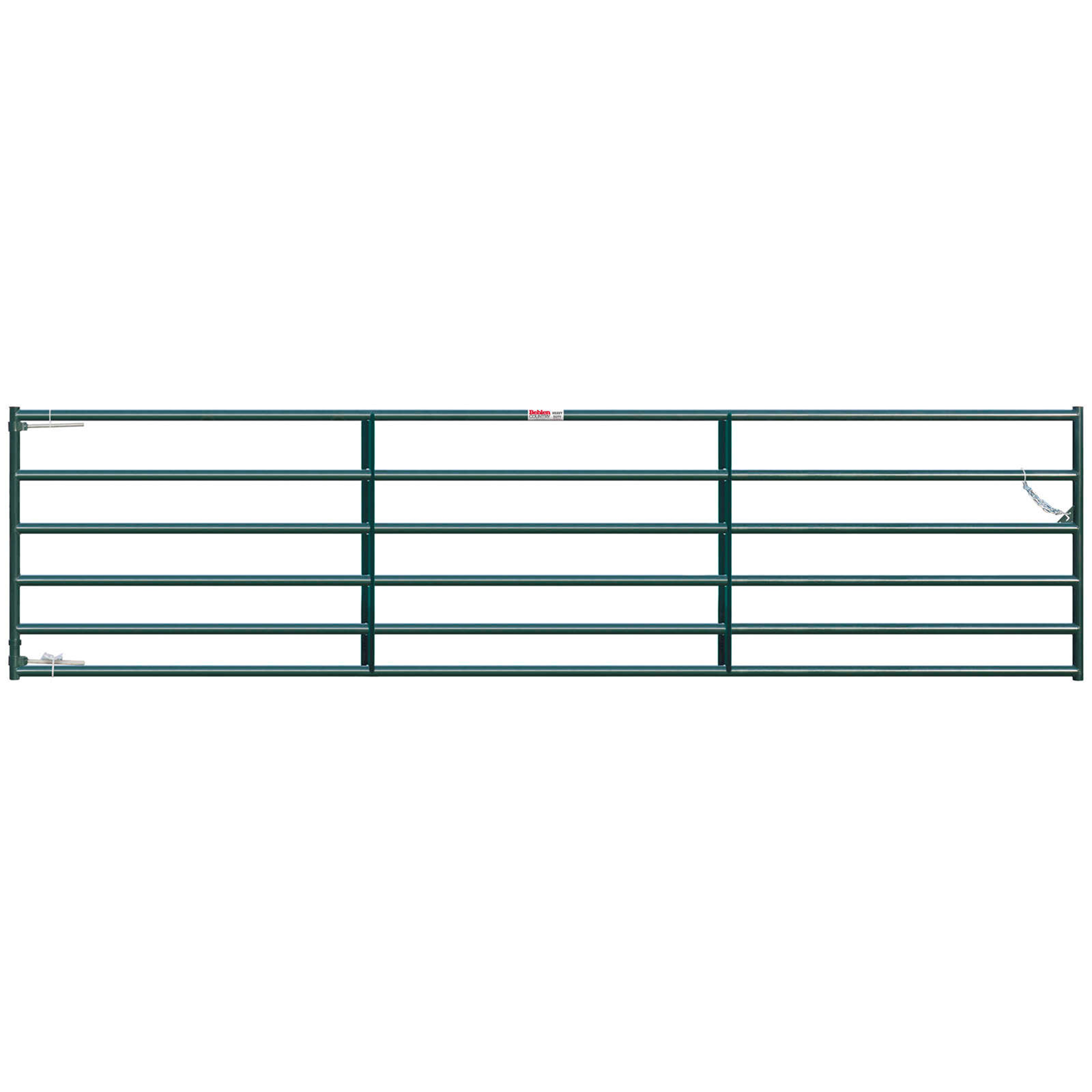 AgStar Max Collared Hinge Gate 2"Tube 6-Rail Green 50" x 16'