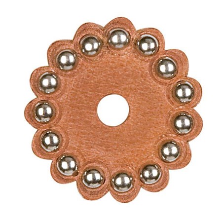 Replacement Leather Rosettes Russet Harness
